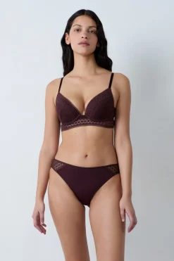 ETAM Lencería De Novia|Sujetadores De Encaje|Sujetador push-up CHOCOLATE