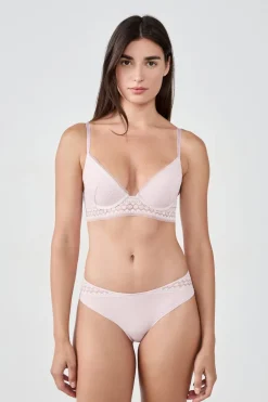ETAM Sujetadores De Encaje|Push Up|Sujetador push-up ROSA EMPOLVADO
