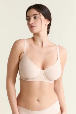 ETAM Sujetadores Talla Grande: Copas D-G|Sujetadores Invisibles|Sujetador reductor sin relleno LINO