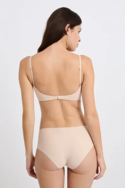 ETAM Lencería De Novia|Bustier|Sujetador sin aros de copa fina para escote bajo BLANCO ROTO