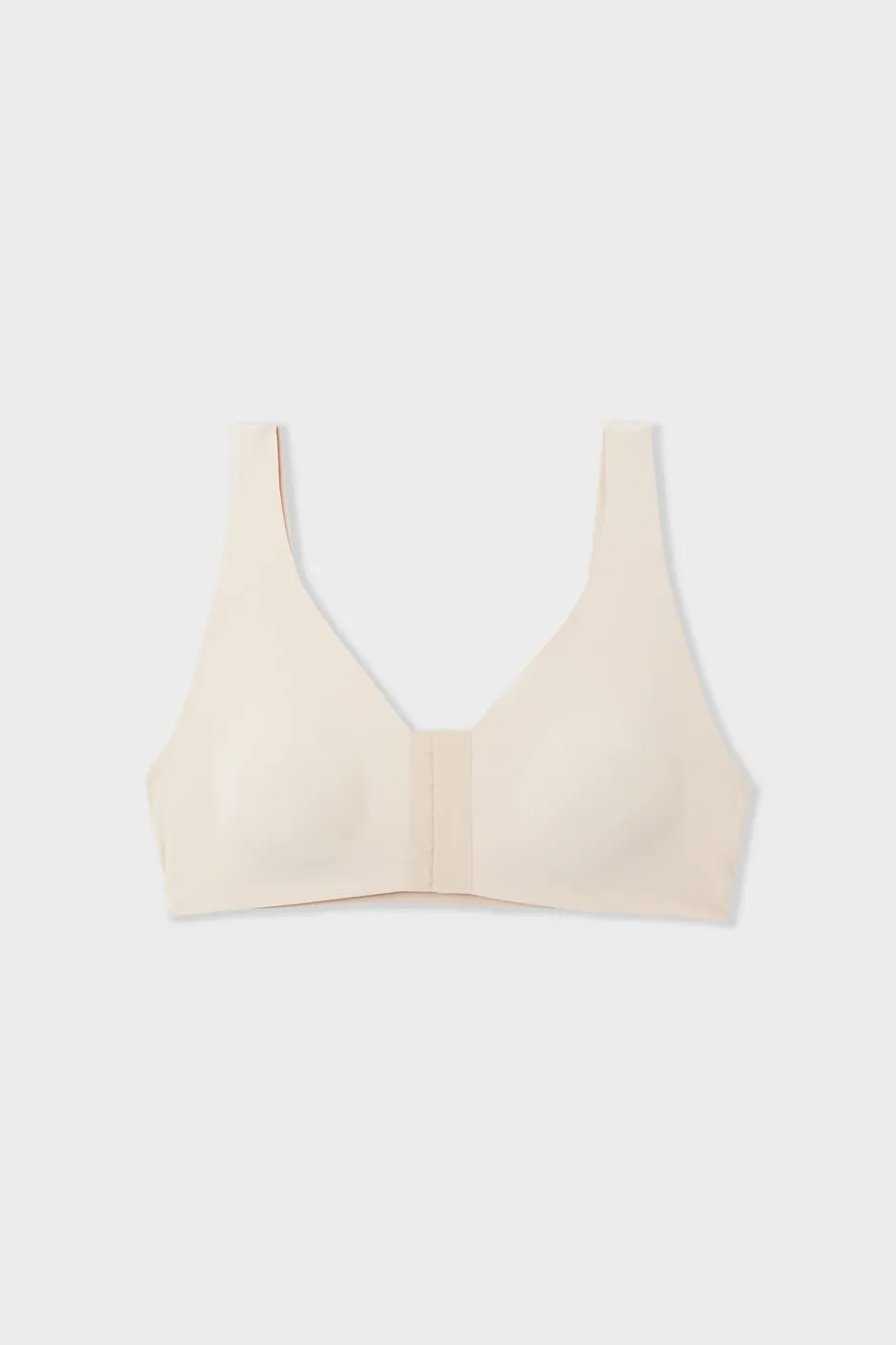 ETAM Sujetadores Post-Mastectomía|Bralette|Sujetador sin aros post-mastectomía con abertura delantera LINO