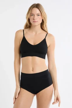 ETAM Bralette|Sin Aro|Sujetador sin costuras NEGRO