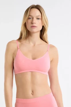 ETAM Bralette|Sin Aro|Sujetador sin costuras con algodón ROSA