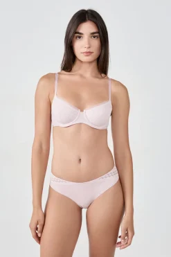 ETAM Sujetadores De Encaje|Sujetadores Talla Grande: Copas D-G|Sujetador sin relleno ROSA EMPOLVADO
