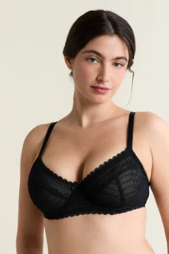ETAM Balconette|Sujetadores Talla Grande: Copas D-G|Sujetador sin relleno NEGRO