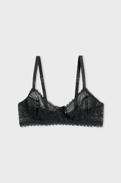 ETAM Balconette|Sujetadores Talla Grande: Copas D-G|Sujetador sin relleno NEGRO