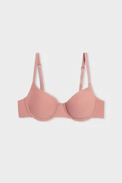 ETAM Sujetadores Talla Grande: Copas D-G|Sujetadores Invisibles|Sujetador sin relleno ROSA