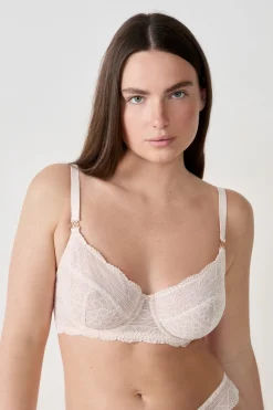 ETAM Sujetadores Talla Grande: Copas D-G|Balconette|Sujetador sin relleno ROSA PÁLIDO