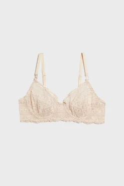ETAM Sujetadores Talla Grande: Copas D-G|Balconette|Sujetador sin relleno ROSA PÁLIDO