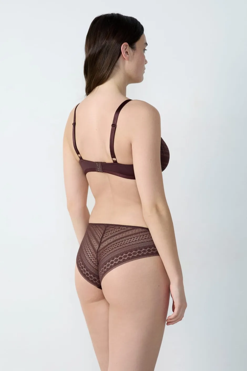 ETAM Lencería De Novia|Sujetadores De Encaje|Sujetador sin relleno CHOCOLATE