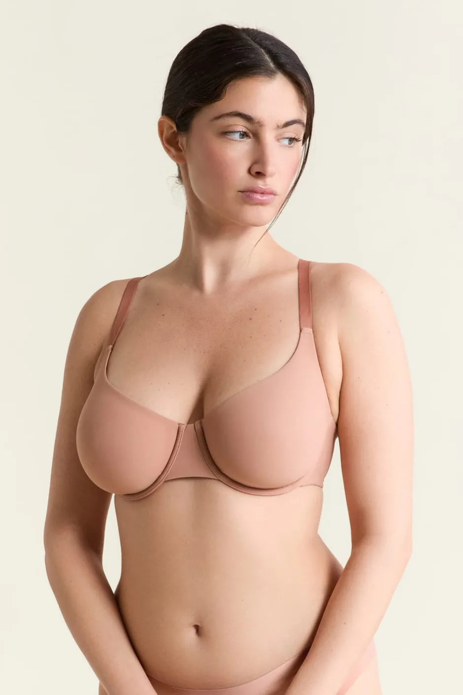ETAM Sujetadores Talla Grande: Copas D-G|Sujetadores Invisibles|Sujetador sin relleno de microfibra MAQUILLAJE