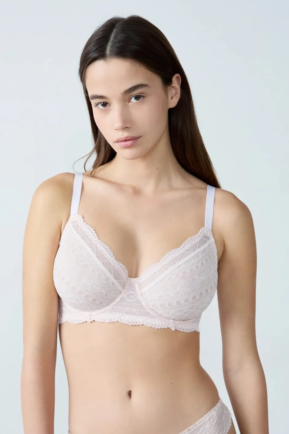 ETAM Sujetadores Talla Grande: Copas D-G|Balconette|Sujetador sin relleno efecto minimizador talla 1 ROSA PÁLIDO
