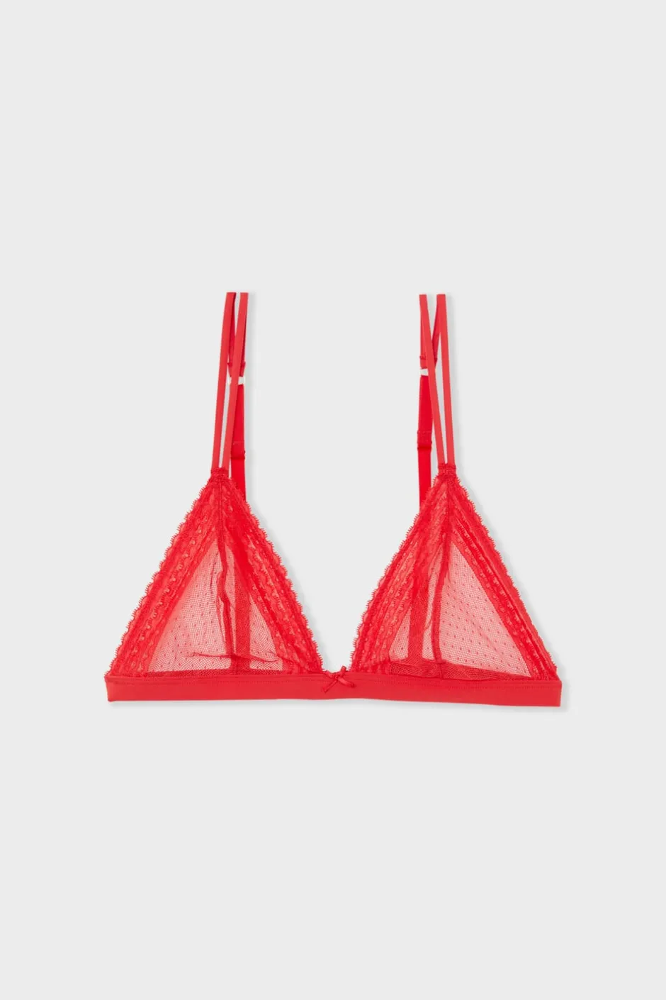 ETAM Sujetadores De Encaje|Triángulo|Sujetador triangular de encaje ROJO
