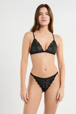 ETAM Sujetadores De Encaje|Sujetadores Sexy|Sujetador triangular de encaje NEGRO