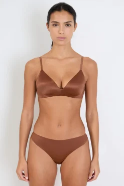 ETAM Sujetadores Talla Grande: Copas D-G|Triángulo|Sujetador triangular sin aros MARR&Oacute;N