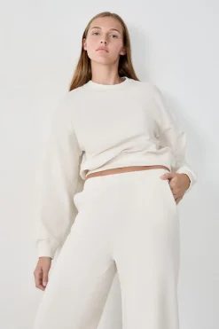 ETAM Homewear|Pijamas Calentitos|Suéter de manga larga de algodón BLANCO ROTO