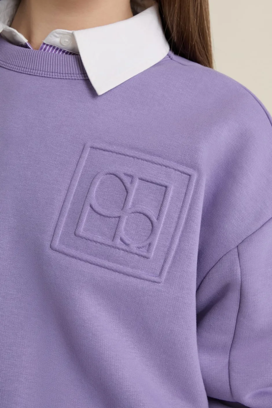 ETAM Cuello Redondo|Sudaderas|Sweatshirt manches longues VIOLET