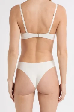 ETAM Tanga Brasileño|Novedades Braguitas|Tanga alto de microfibra CRUDO