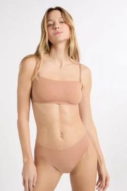 ETAM Braguitas Invisibles|Tanga Brasileño|Tanga alto de microfibra MAQUILLAJE