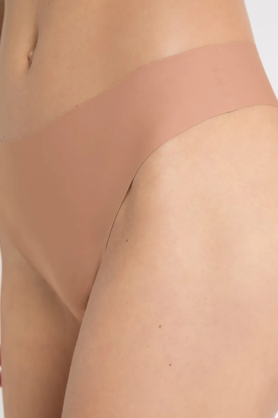 ETAM Braguitas Invisibles|Tanga Brasileño|Tanga alto de microfibra MAQUILLAJE
