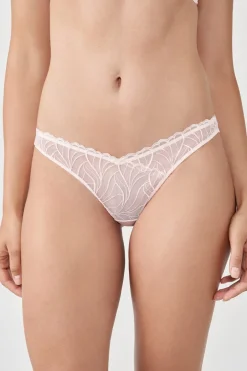 ETAM Tanga Brasileño|Novedades Braguitas|Tanga bordado ROSA EMPOLVADO
