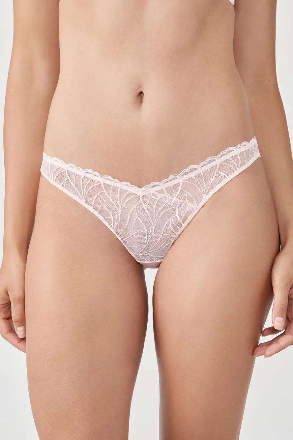 ETAM Tanga Brasileño|Novedades Braguitas|Tanga bordado ROSA EMPOLVADO