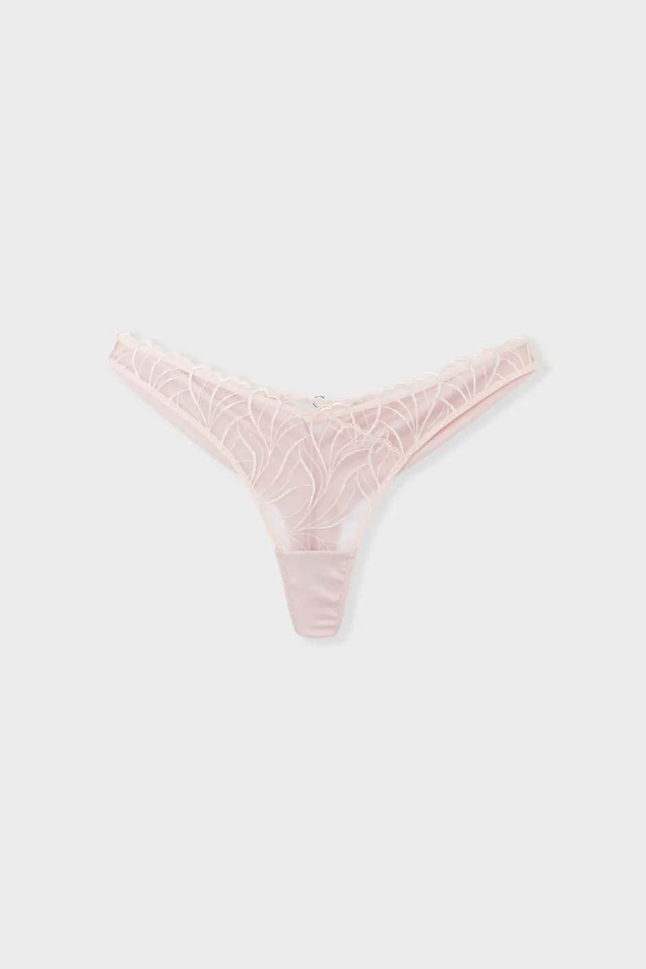ETAM Tanga Brasileño|Novedades Braguitas|Tanga bordado ROSA EMPOLVADO