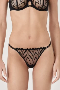 ETAM Tanga|Novedades Braguitas|Tanga bordado NEGRO