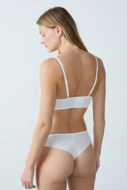 ETAM Tanga Brasileño|Tanga bordado BLANCO