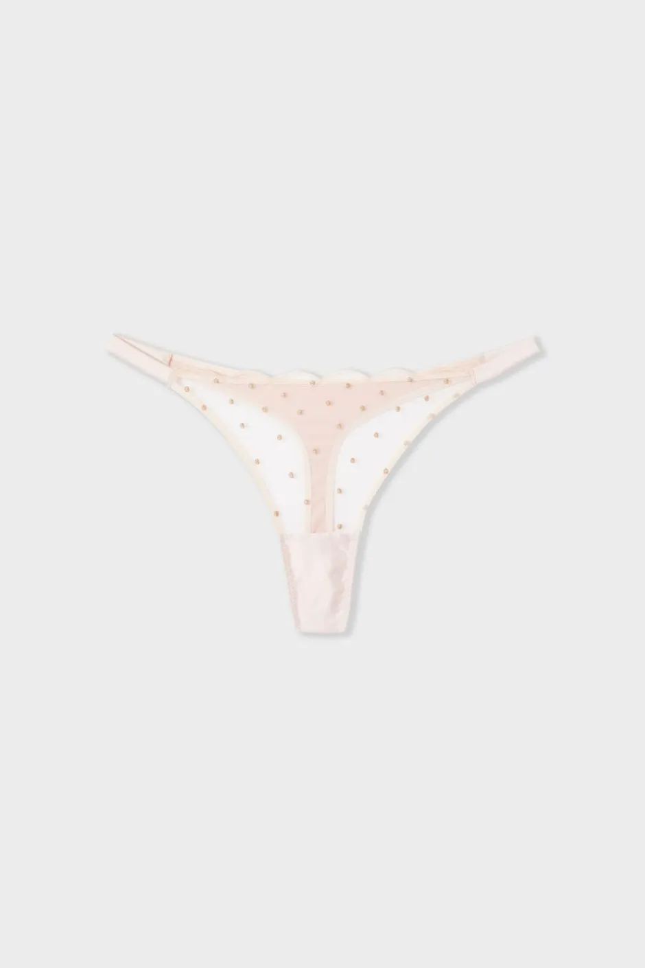 ETAM Tanga|Tanga bordado ROSA POLVO