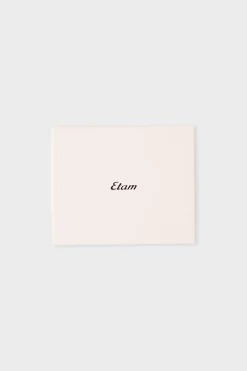 ETAM Braguitas Encaje|Tanga Brasileño|Tanga bordado con lazos NEGRO