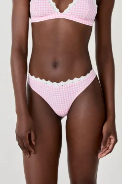 ETAM Tanga Brasileño|Tanga con bordado ROSA