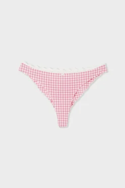 ETAM Tanga Brasileño|Tanga con bordado ROSA