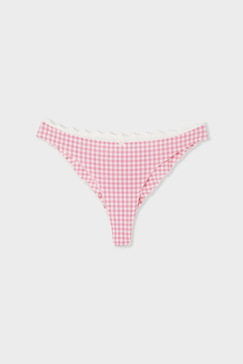 ETAM Tanga Brasileño|Tanga con bordado ROSA