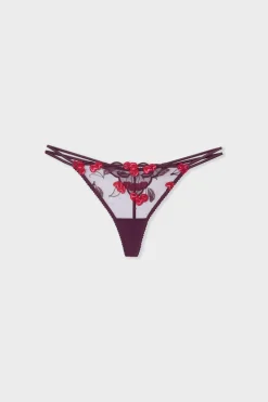 ETAM Tanga|Tanga con estampado de cerezas MORADO