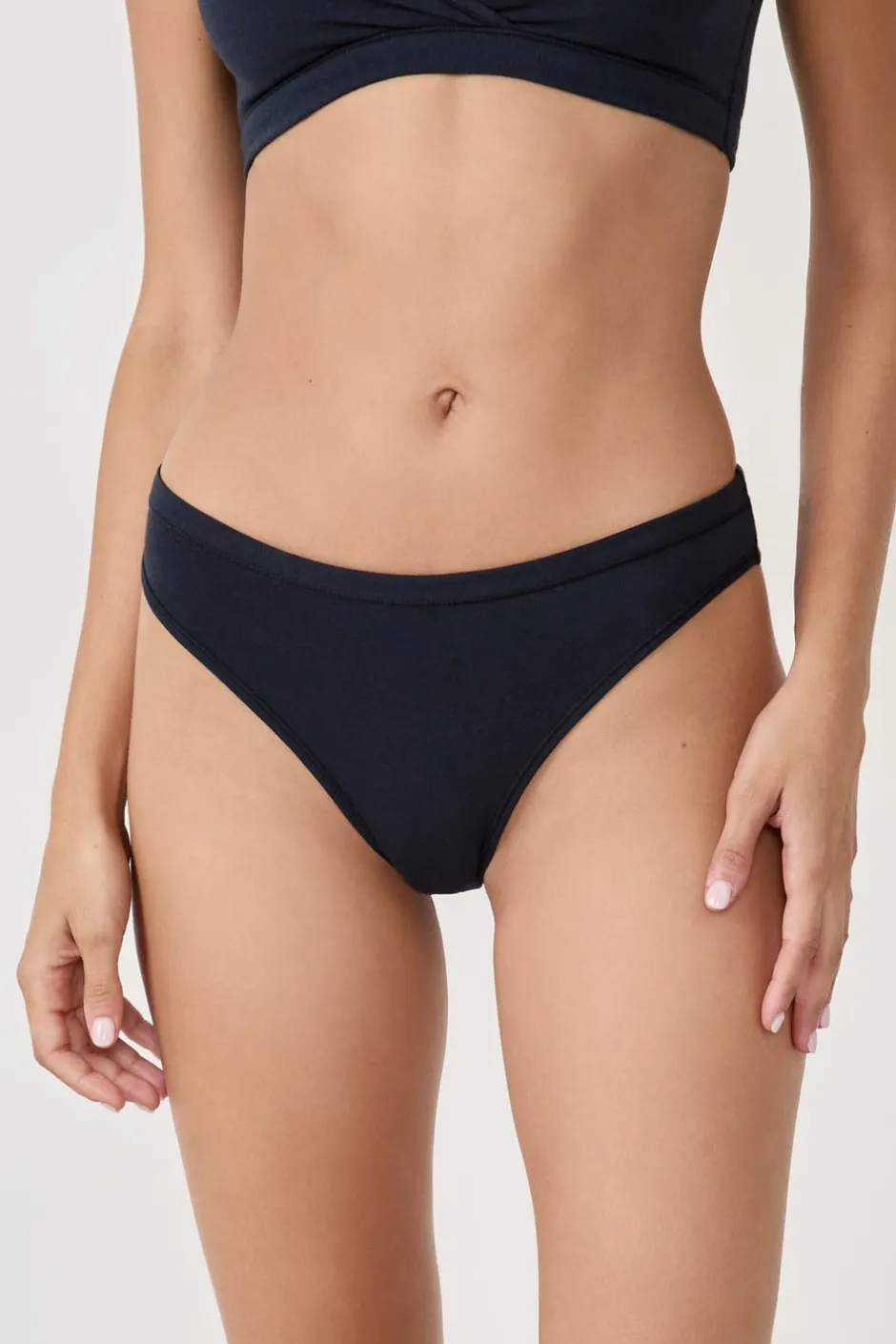 ETAM Tanga Brasileño|Tanga de algodón NEGRO