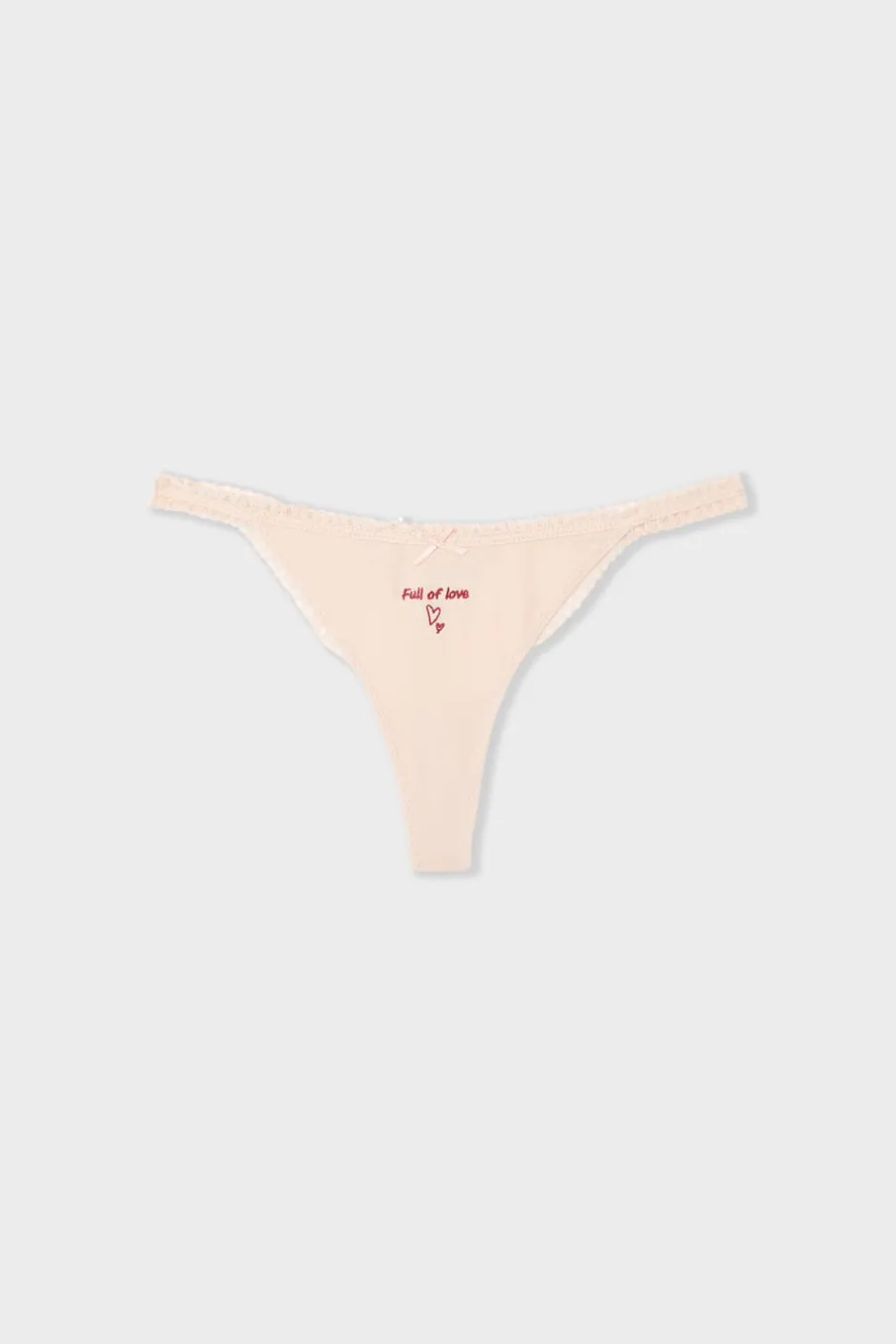 ETAM Braguitas Sexy|Tanga|Tanga de algodón ROSA EMPOLVADO