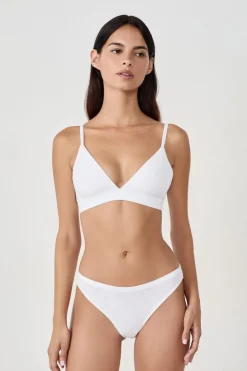 ETAM Braguitas Novias|Tanga Brasileño|Tanga de algodón BLANCO