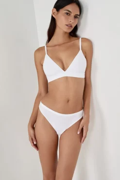 ETAM Braguitas Novias|Tanga Brasileño|Tanga de algodón BLANCO