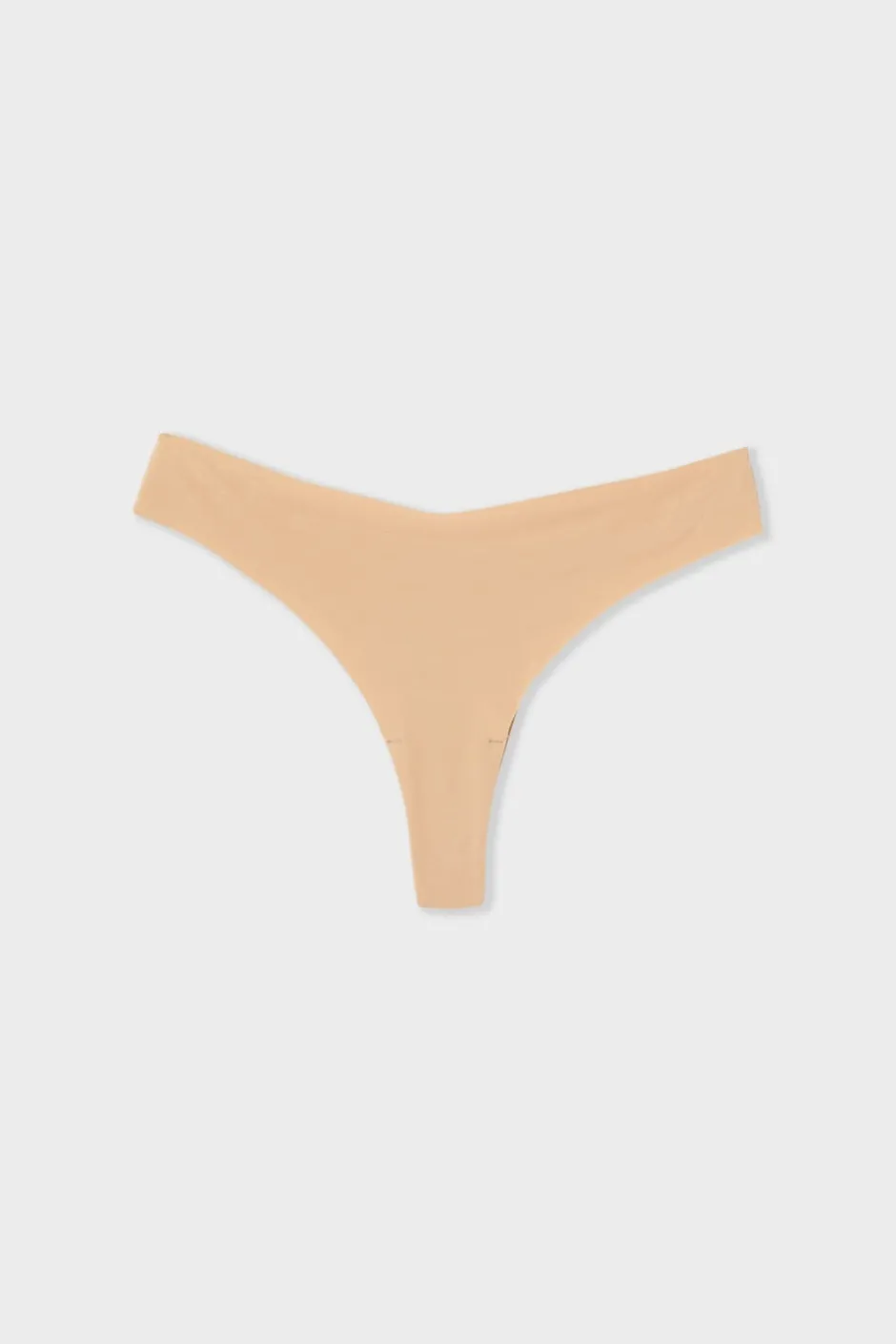 ETAM Tanga Brasileño|Braguitas Party|Tanga de algodón sin costuras ARENA