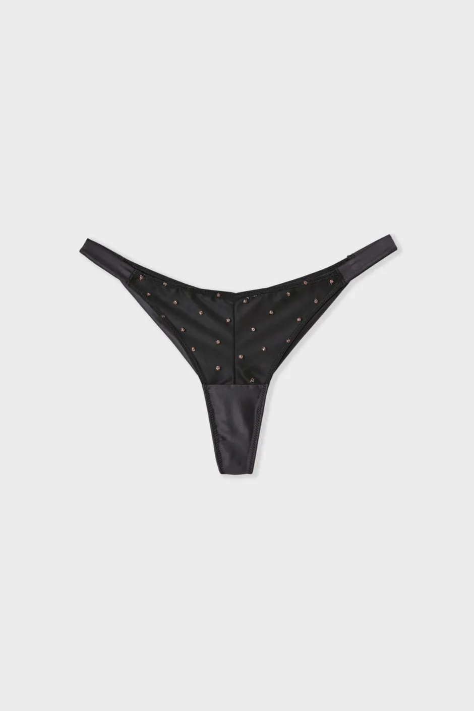 ETAM Tanga Brasileño|Tanga de bordado NEGRO