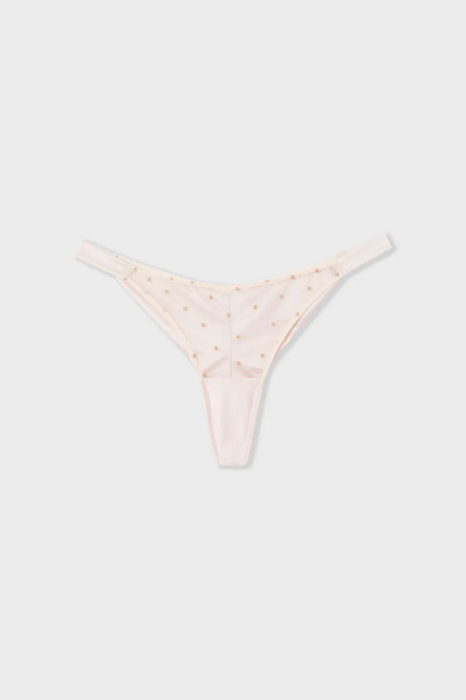 ETAM Tanga Brasileño|Tanga de bordado ROSA POLVO
