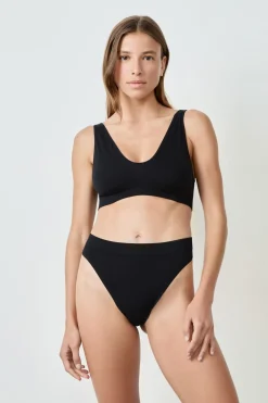 ETAM Tanga|Tanga de canalé NEGRO