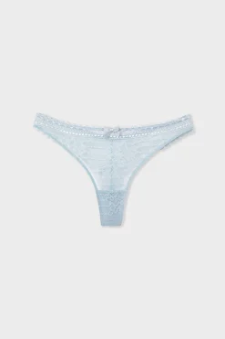ETAM Braguitas Encaje|Tanga Brasileño|Tanga de encaje ESTAMPADO CIELO