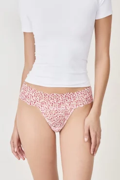 ETAM Tanga|Braguitas Encaje|Tanga de encaje ESTAMPADO