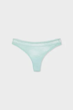 ETAM Tanga Brasileño|Tanga de encaje AZUL VERDOSO