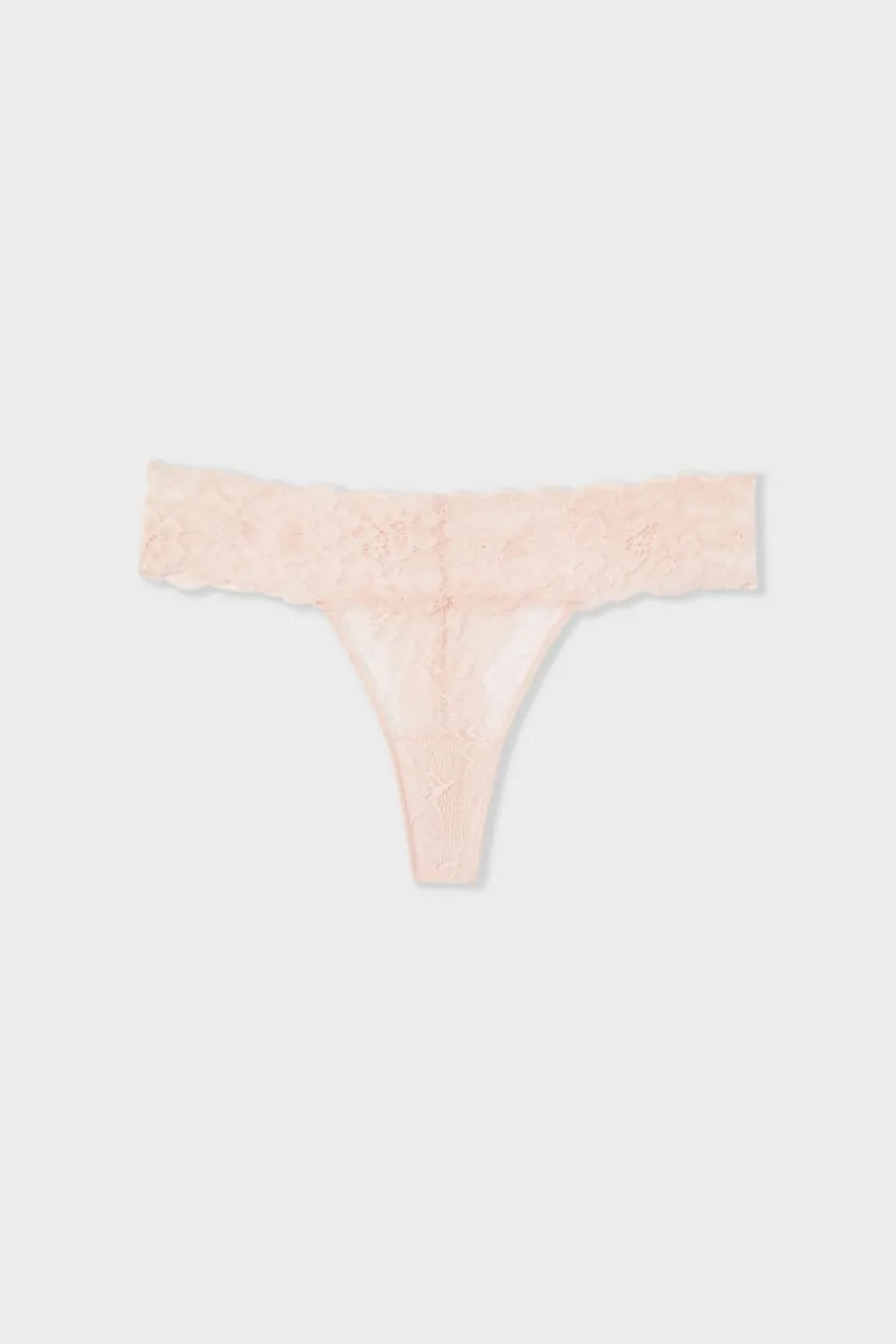 ETAM Tanga|Braguitas Encaje|Tanga de encaje ROSA