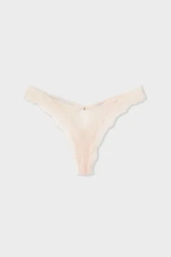 ETAM Braguitas Sexy|Braguitas Encaje|Tanga de encaje ROSA