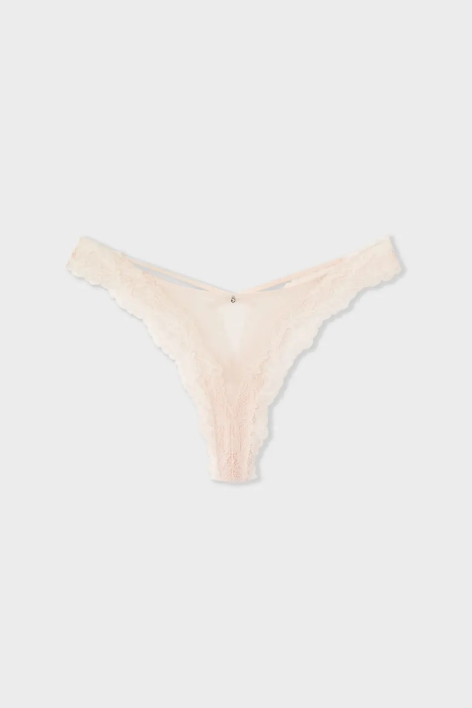 ETAM Braguitas Sexy|Braguitas Encaje|Tanga de encaje ROSA