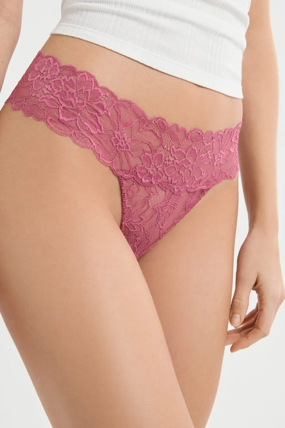 ETAM Braguitas Encaje|Tanga|Tanga de encaje BLUSH